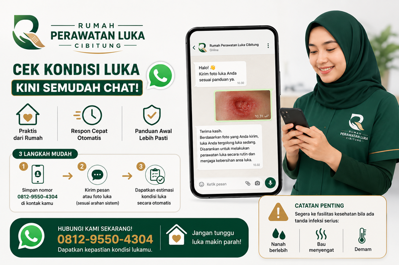 Gak Perlu Antre! Deteksi Kondisi Luka Kamu Cuma dari Chat WA. Begini Caranya!