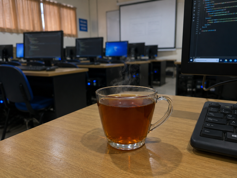 Kisah Teh Pahit Hangat di Kelas Desain Web